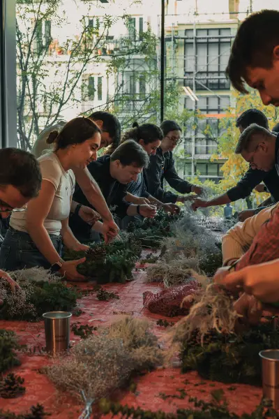 Teambuilding plantas madrid taller equipo team building artistico